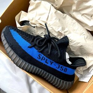 Yeezy 350 blue and black